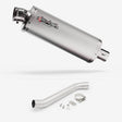 Lextek OP1 Matt S/Steel Exhaust 350mm with Link Pipes for Aprilia RSV 4 (09-14) Tuono (11-16)