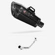 Lextek XP8C Carbon Fibre Exhaust System 210mm for Peugeot Speedfight 3 125 (09-16)