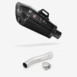 Lextek XP8C Carbon Fibre Exhaust 210mm with Link Pipe for Yamaha XJR 1300 (07-16)