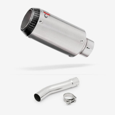 Lextek CP1 Matt S/Steel Carbon Tip Exhaust 150mm with Link Pipe for Yamaha XJR 1300 (07-16)