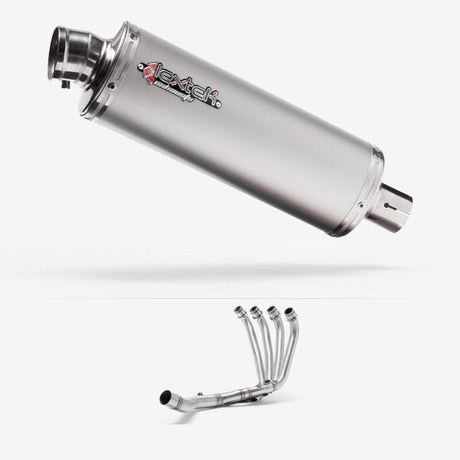 Lextek OP1 Matt S/Steel Exhaust System 350mm for Honda CBR650F/CB650F (14-19)