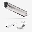 Lextek RP1 Gloss S/Steel Oval Exhaust System 400mm for Suzuki GSF 1200 Bandit (95-06)