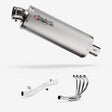 Lextek OP1 Matt S/Steel Exhaust System 350mm for Suzuki GSF 1200 Bandit (95-06)