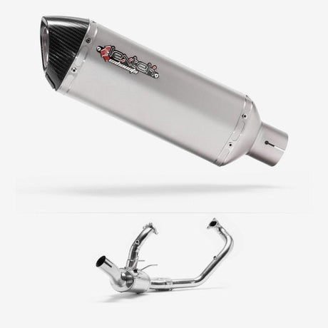 Lextek ST1 Matt S/Steel Exhaust System 300mm for KTM 1290 Super Duke (14-18)