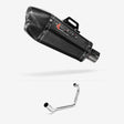 Lextek XP13C Carbon Fibre Exhaust System 210mm for Suzuki GSX-R 125 (17-24) GSX-S 125 (17-24)