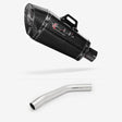 Lextek XP8C Carbon Fibre Exhaust 210mm with Link Pipe for Triumph Tiger 800 (10-19)