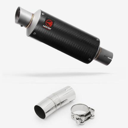 Lextek Carbon Fibre GP8C 240mm Exhaust with Link Pipe for Honda CRF1000 Africa Twin (16-19)
