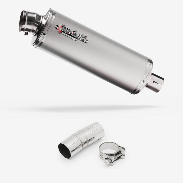 Lextek OP1 Matt S/Steel Exhaust 350mm with Link Pipe for Honda CRF1000 Africa Twin (16-19)