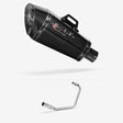 Lextek XP8C Carbon Fibre Exhaust System 210mm for Kiden Aries, Pisces, Aquarius andLexmoto Oregon,