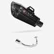 Lextek Stainless Steel XP8C Carbon Fibre Exhaust System 210mm for Lexmoto Diablo 125 / SRT125