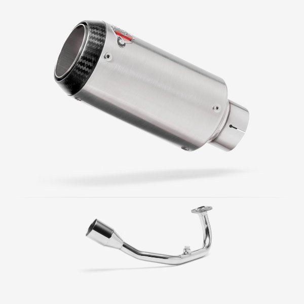 Lextek Stainless Steel CP1 Matt S/Steel Carbon Tip Exhaust System 150mm