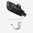 Lextek XP8C Carbon Fibre Exhaust System 210mm Single Sided for Honda CBR1100XX Blackbird (96-07)