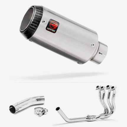 Lextek Matt Stainless Steel CP1 150mm Exhaust System for Suzuki GSXR 600/750 (11-24)
