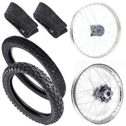 Off Road Chrome Wheel Set Grey