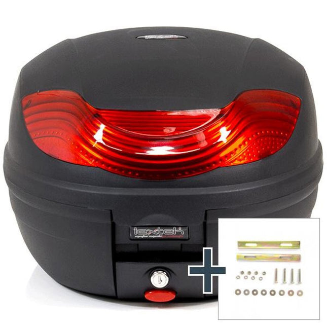 Lextek Luggage Box 32Litre with Fitting Kit for Lexmoto Milano 50/125