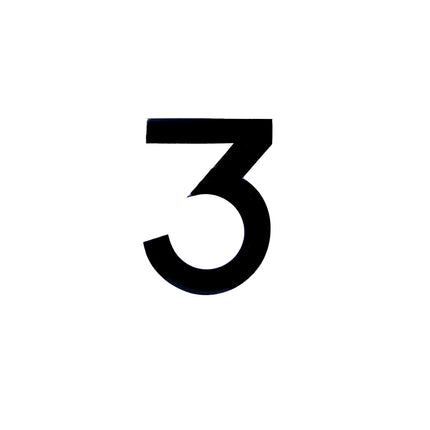 Number Plate Digits 3 Each