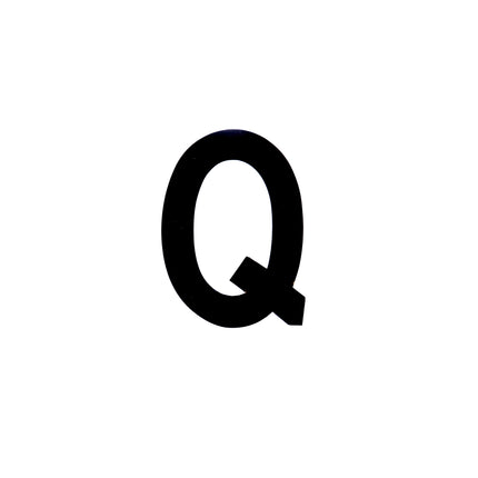 Number Plate Digits Q Each