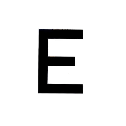 Number Plate Digits Big E Each