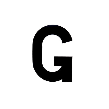 Number Plate Digits Big G Each
