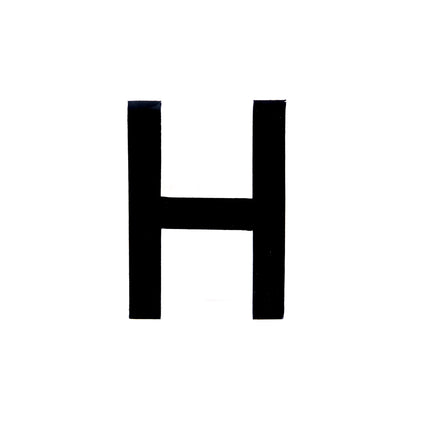 Number Plate Digits Big H Each