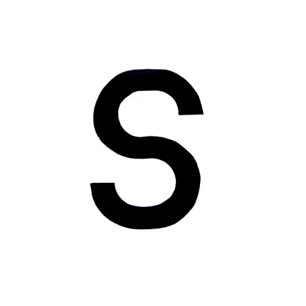 Number Plate Digits Big S Each