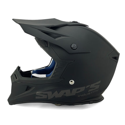 MX Helmet Xl 62 Matt Black, Swap's S818 Full Face CSW1F1005, !! Acu Gold Approved !!