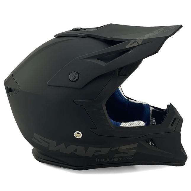 MX Helmet Xl 62 Matt Black, Swap's S818 Full Face CSW1F1005, !! Acu Gold Approved !!