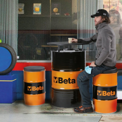 Sheet Steel Drum Seat Removable Imitation Leather 60 cm - BETACollection 9565S
