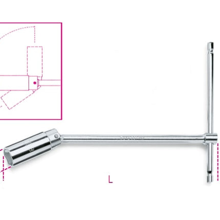 T-Handle Spark Plug Wrench with Swivelling Socket 20.8mm - Beta Tools 957 20,8