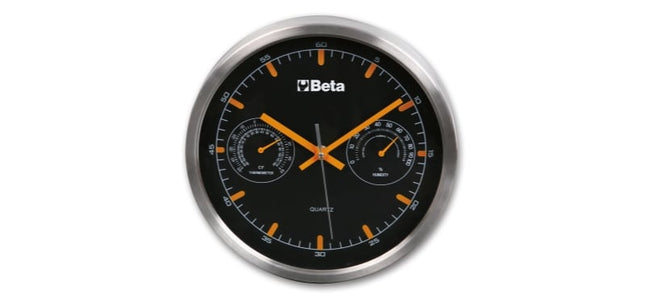 Clock with Thermometer and Hygrometer 26cm Diameter - BETACollection 9594