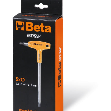 Offset Hexagon Key Wrench Set with Handles 2.5mm - 6mm - Beta Tools 96T/S5P