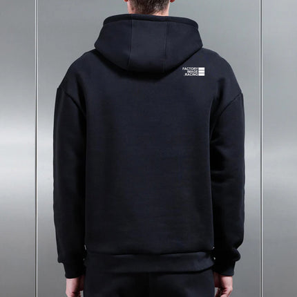 Minimal Black Unisex Hoodie - L