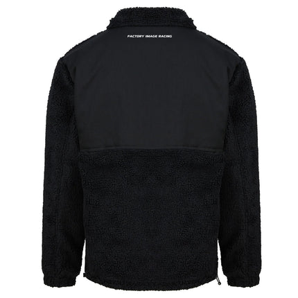 Sherpa Fleece Jacket Black Small, Fleece Lined, Front Pocket