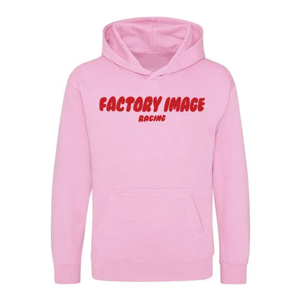 Bubble Text Pink Kids Hoodie - Size - 9/11