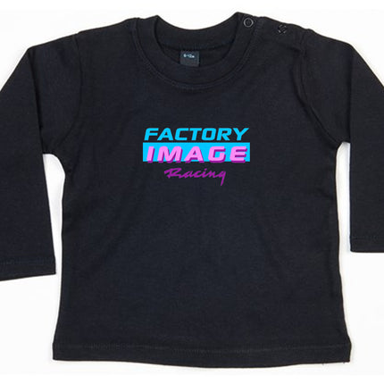 Baby Long Sleeve T Shirt - Vice Design On Black - One Size