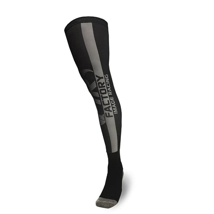 Knee Brace MX Enduro Socks With FIR Grey Black Design Size S/m Size Uk 3-7