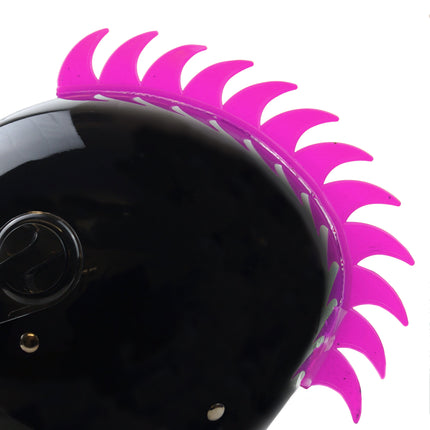 Helmet Decoration Mohawk Pink, Adhesive Blade Design