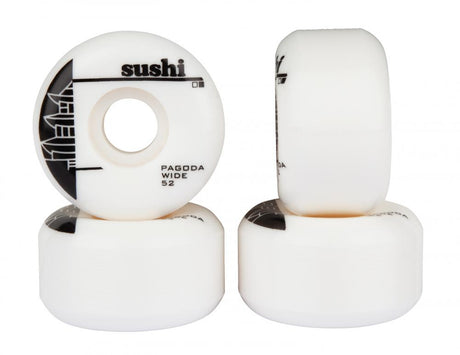 Sushi Wheels Pagoda Wide White/Black 52mm