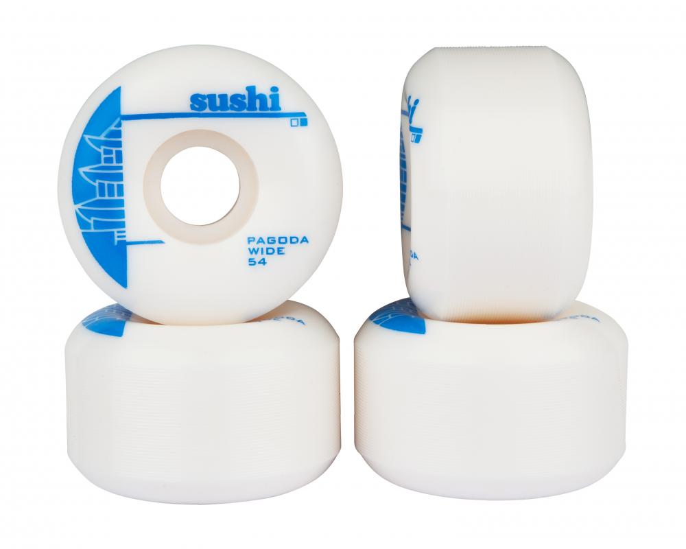 Sushi Wheels Pagoda Team V2 White/Blue 54mm