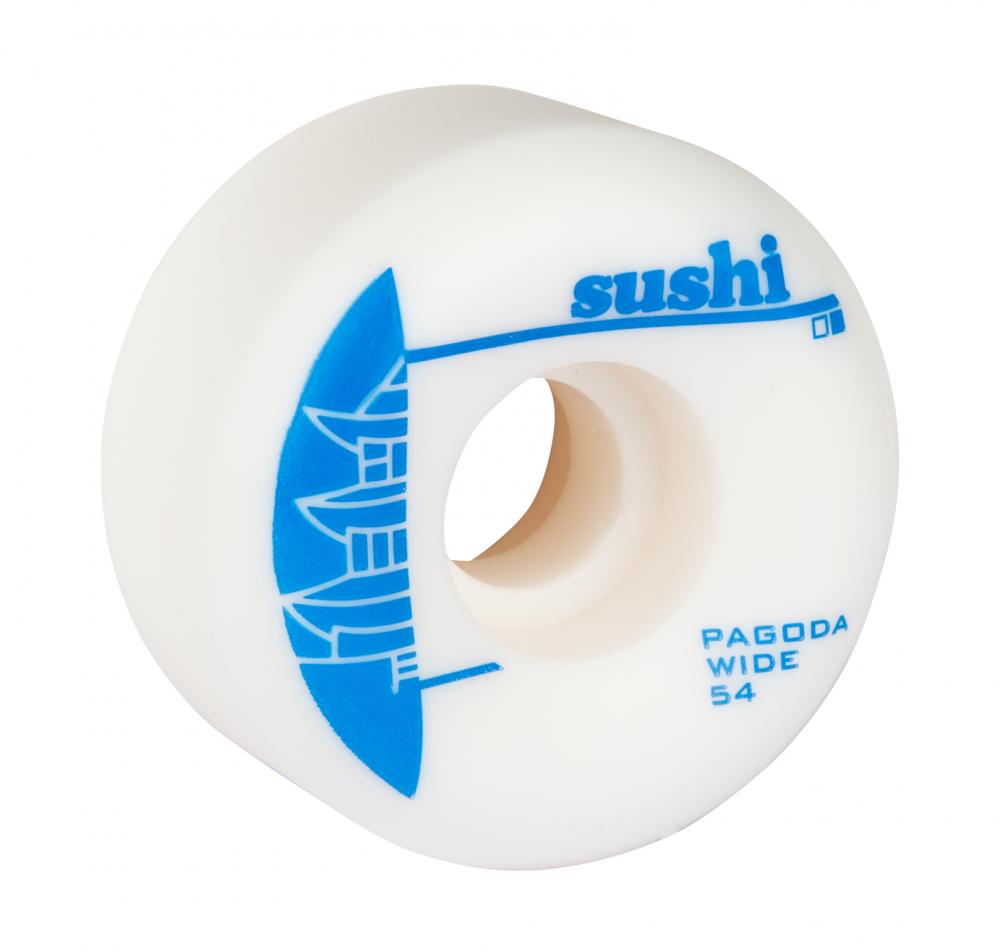 Sushi Wheels Pagoda Team V2 White/Blue 54mm