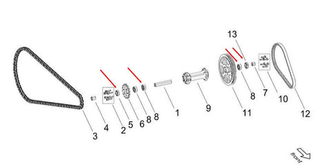 Sur-Ron drive shaft bearing and seal kit