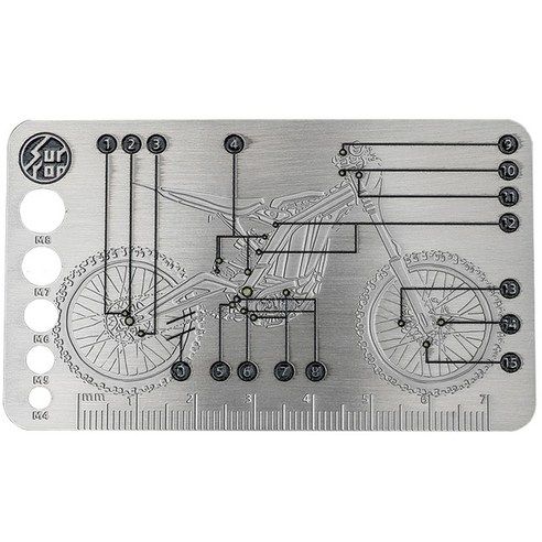 TORQUE CARD AND BOLT SIZE GUAGE SURRON LIGHT BEE X S