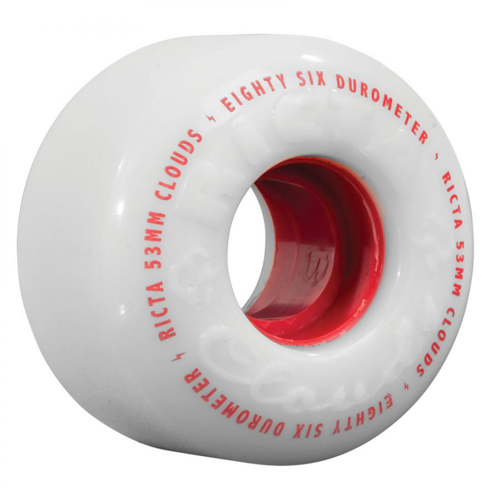 Ricta Wheels Clouds 86a White/Red 57mm