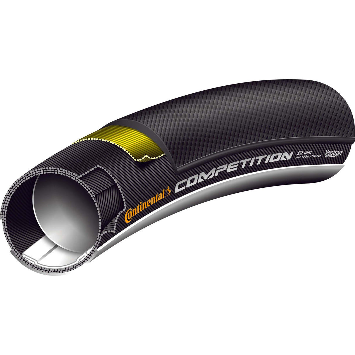 Continental Competition TT Tyre - Tubular Blackchili Compound 2022