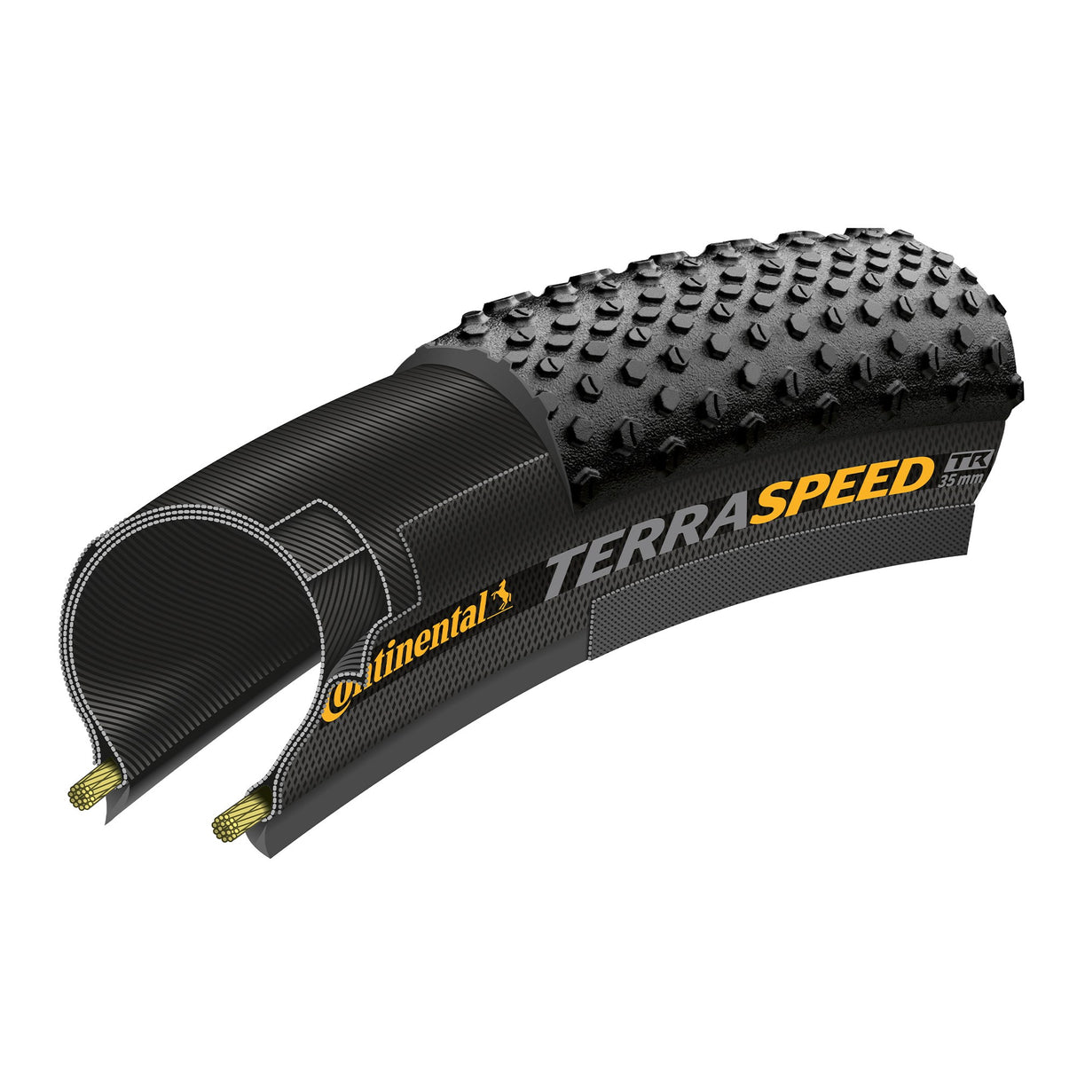 Continental Terra Speed Protection Tyre - Foldable Blackchili Compound