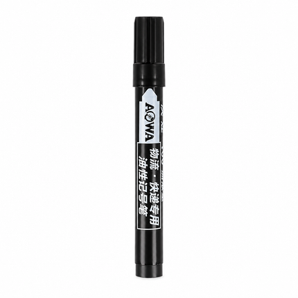 Permanent Marker Pen Oil-based Quick-dry Waterproof Black Ink Metal Glass