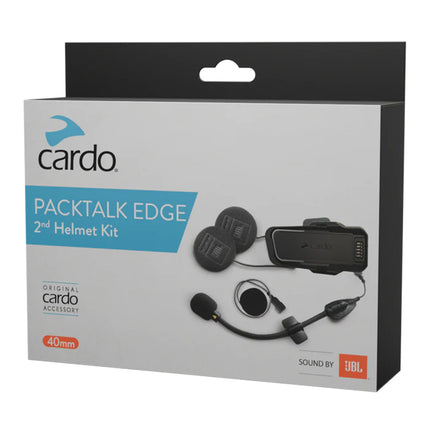 Cardo Packtalk Edge 2ND Helmet Kit, Track Communication, Wireless