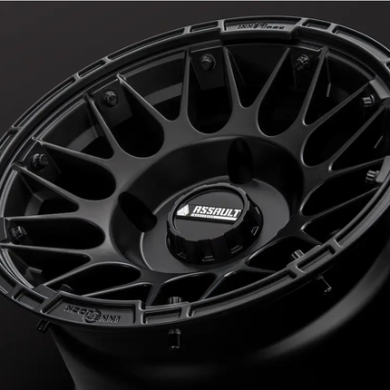 15x7 Assault Industries Hellfire Beadlock Wheels, Satin Black 4/156 4x156 WHL-156-4-15-7-ILSB