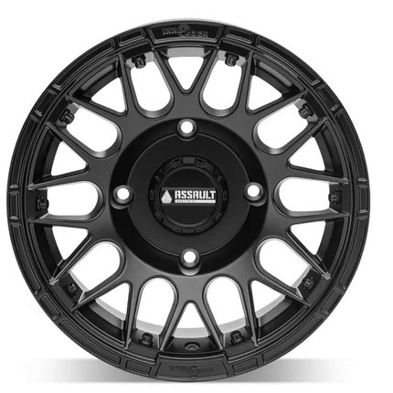 15x7 Assault Industries Hellfire Beadlock Wheels, Satin Black 4/156 4x156 WHL-156-4-15-7-ILSB