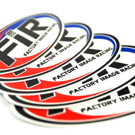 Factory Image Racing (FIR) Sticker Laminated Vynil - Oval 11 x 5cm